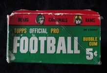 1960 Topps Football Wax Box