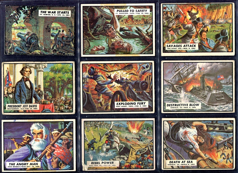 1962 Topps Civil War News Complete Set of 88