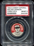 Domino Discs Walter Johnson Large Portrait PSA 8