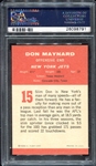 1963 Fleer #15 Don Maynard PSA 7