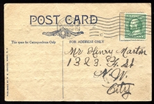1910 Baseball Satire Postcard