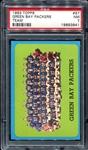 1963 Topps #97 Green Bay Packers Team PSA 7