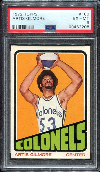 1972 Topps #180 Artis Gilmore RC PSA 6