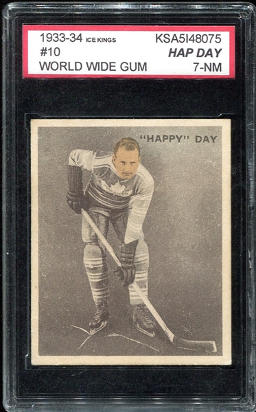 V357 1933-34 Ice Kings #10 Hap Day KSA 7