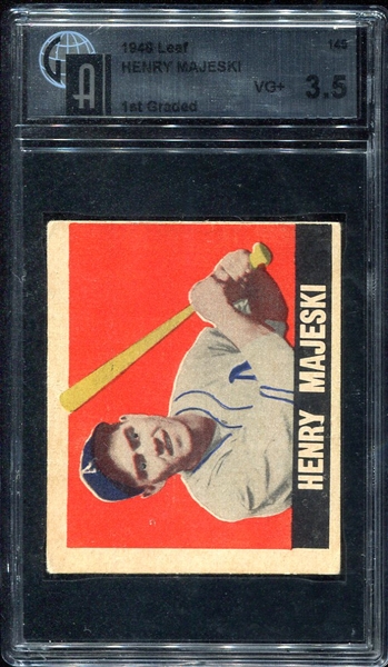 1948/49 Leaf #149 Henry Majeski Short Print GAI 3.5