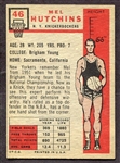 1957 Topps #46 Mel Hutchins New York Knicks