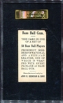 E92 Dockman & Sons Wagner Batting SGC 30