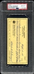 Charles Gehringer Signed Check PSA Gem Mint 10 Auto