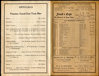 1905 Cornell vs. Columbia Scorecard w/Eddie Collins