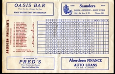 1953 Aberdeen Pheasants Program w/Roger Maris
