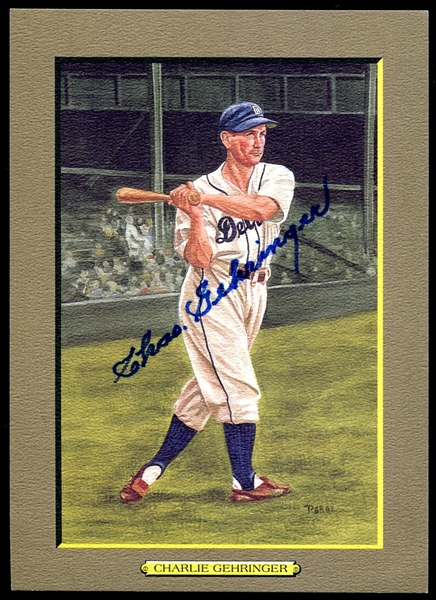 1988 Perez-Steele Great Moments Charlie Gehringer Signed