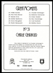 1988 Perez-Steele Great Moments Charlie Gehringer Signed