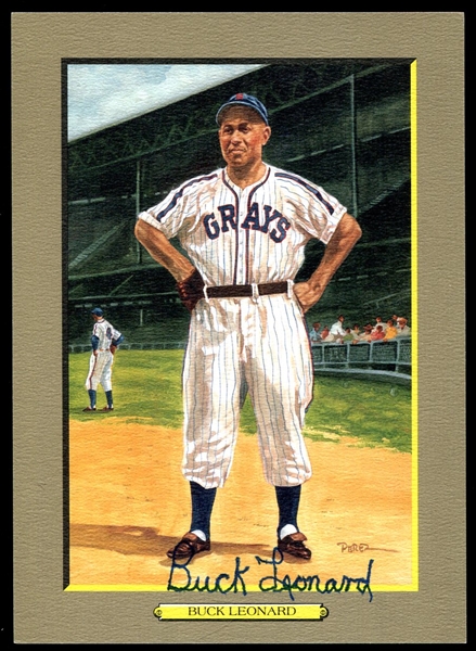 1988 Perez-Steele Great Moments Buck Leonard Signed