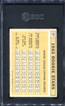 1963 Topps #537 Pete Rose Rookie Card SGC 2.5