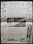 1936 New York Yankees Score Card w/Joe DiMaggio