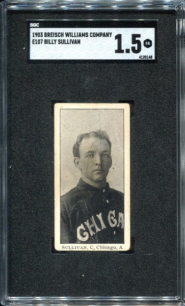 E107 Sullivan Chicago White Sox SGC 1.5