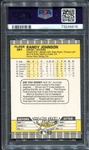 1989 Fleer #381 Randy Johnson RC Ad Blacked Out PSA 9