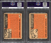 1964 Mars Attacks A & BC #3 and #10 PSA 1's