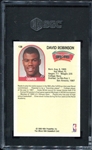 1989 Hoops #138 David Robinson RC SGC 8