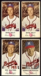 1954 Johnston Cookies Milwaukee Braves Lot of 4