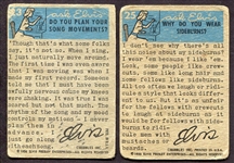 1956 Bubbles Elvis Presley Harley Davidson Cards 