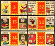 1963 Topps Valentines Foldees 8 Different