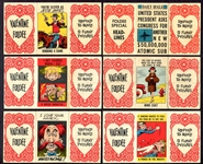1963 Topps Valentines Foldees 8 Different