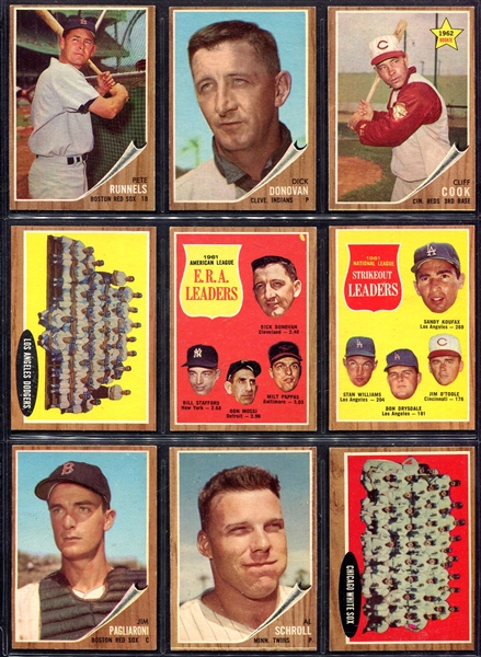 1962 Topps 36 Different Ex+/- 