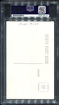 Johnny Mize Signed George Brace Postcard PSA/DNA Authentic