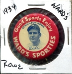 1934 Ward's Schoolboy Roe Pinback