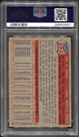 1957 Topps #252 Carl Erskine Brooklyn Dodgers PSA 7