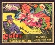 R60 G-Men #210 Tracking a Living Dead Man