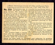 R60 G-Men #233 Machine Gun Vengeance