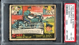 R60 G-Men #7 A Trooper's Race With Death PSA 4