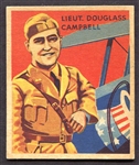 1933 National Chicle Sky Birds #17 Lt. Douglass Campbell