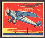 1934 National Chicle Sky Birds #72 The Spirit of St. Louis