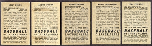 1952 Bowman Baseball 15 Different 