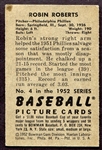 1952 Bowman #4 Robin Roberts