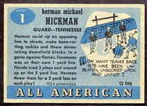 1955 Topps All-American #1 Herman Hickman 