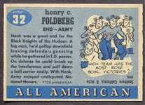 1955 Topps All-American #32 Hank Foldberg