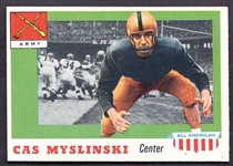 1955 Topps All-American #25 Cas Myslinski SP