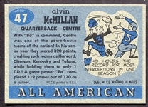 1955 Topps All-American #47 Bo McMillan