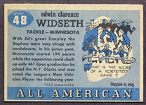 1955 Topps All-American #48 Ed Widseth