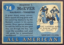 1955 Topps All-American #74 Gene McEver