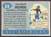 1955 Topps All-American #89 Marshall Goldberg