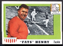 1955 Topps All-American #100 Fats Henry SP