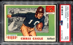 1955 Topps All-American #95 Chris Cagle SP PSA 7