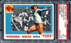 1955 Topps All-American #21b Whizzer White Correct SP PSA 5.5
