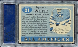 1955 Topps All-American #21b Whizzer White Correct SP PSA 5.5