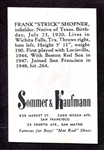 1949 Sommer & Kaufmann #15 Frank Shofner